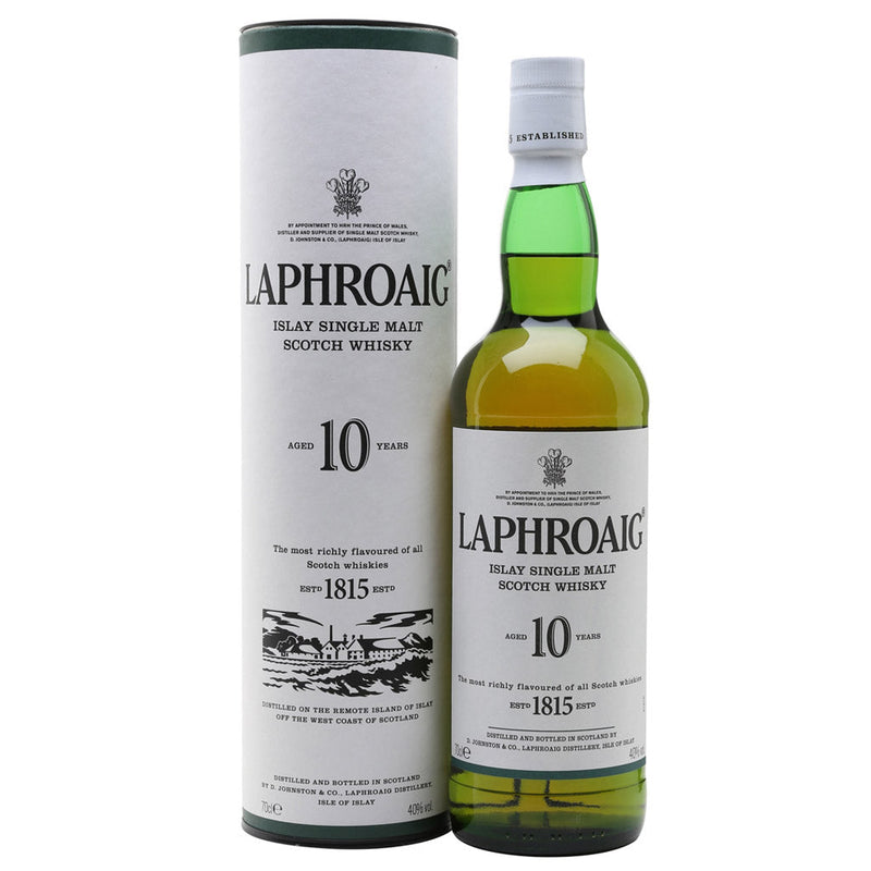 Laphroaig 10 Year Old Single Malt Scotch Whisky (750ml)