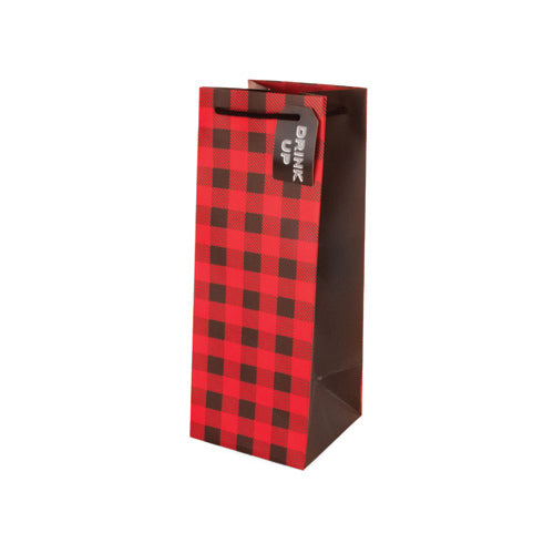 Buffalo Check 2 bottle Gift Bag