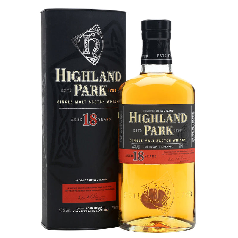 Highland Park Single Malt Scotch Whisky 18 year old (750ml)