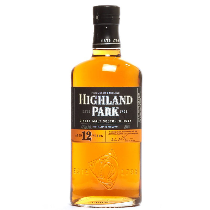 Highland Park 12 Year Viking Honour Single Malt Scotch Whisky (750ml)